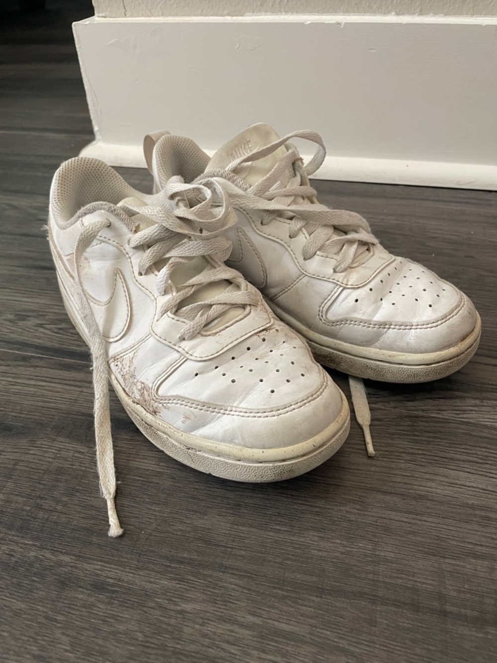 Nike Kids White Low-Top Sneakers